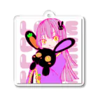 ヒツジグサのLOVE Rabbit アクリルキーホルダー