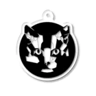 Fontaのジオメトリック猫 Acrylic Key Chain