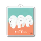 ハルクマ SUZURI STOREのwith Polar Bear アクリルキーホルダー