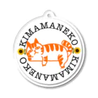 喜満満猫 ARTS STOREのKIMAMANEKO😸ロゴ Acrylic Key Chain