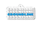  サッカー＠GROUND LINEのサックスロゴ アクリルキーホルダー