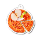 本多宏美 フェイクスイーツ講師の食べられないアップルパイをつまみ食い Acrylic Key Chain