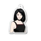 TOKU_YUKIMURAの微笑の美少女 Acrylic Key Chain