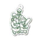 Sankozaka Catan Clubのカタンヤリタイ(盗賊)GREEN logo Acrylic Key Chain