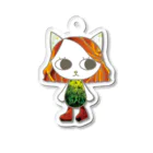 Yoko/foundationのvegetable girl Acrylic Key Chain