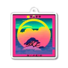 MedicalKUNの虹に沈む月、夕暮れの気持ち。 Acrylic Key Chain