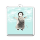 sunpontaのペンギン空を飛ぶ Acrylic Key Chain