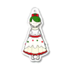 にか。の雑貨屋さん。の🔴🟢クリスマスケーキちゃん🟢🔴 Acrylic Key Chain