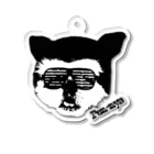 CHUNTANのPen-nya da-nya(シロクロ) Acrylic Key Chain