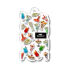 FAKEFOOD CAFEの純喫茶メニューパフェ入り Acrylic Key Chain