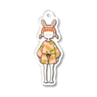 にか。の雑貨屋さん。の🐰こぴかうさぎ。05🥕 アクリルキーホルダー