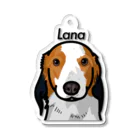 lily_dalmatianのLanaちゃん　モノライン Acrylic Key Chain