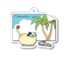 もりもりねこ店のもりもりねこ　-Tokonatsu- Acrylic Key Chain