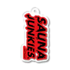 SAUNA JUNKIES | サウナジャンキーズのメルティーロゴ アクリルキーホルダー（赤） Acrylic Key Chain