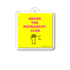 Écrin De SimoneのSMASH THE PATRIARCHY CLUB アクリルキーホルダー