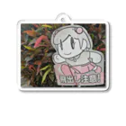 まろん雑貨店のドットちゃん飛び出し禁止キーホルダー Acrylic Key Chain