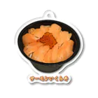 脂身通信Ｚのサーモンいくら丼_230103 Acrylic Key Chain