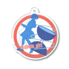 ジャグリング好きな子のdiabolo_girl　blue ジャグリング Acrylic Key Chain