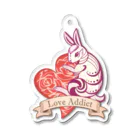 AddictCreateのLove Addict Rabbit アクリルキーホルダー