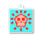 ᵗᵒˡᵘのKawaii SKULL #588 Sun アクリルキーホルダー