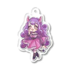 さるのこしかけの小悪魔あく美ちゃん Acrylic Key Chain