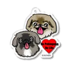 ペキニーズ好きによるペキニーズグッズ屋さんのNo Pekingese No Life. Acrylic Key Chain