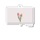 rilybiiのtwo peach tulip . アクリルキーホルダー