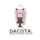 Team DACOTAのNo.022 えむ【黒ロゴ】 Acrylic Key Chain