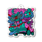 なにかしらどうSUZURI店の魔神煙人F1000(ましんえんじんF1000) Acrylic Key Chain