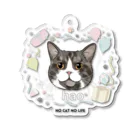 猫のイラスト屋さんのhao Acrylic Key Chain