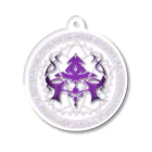 紫猫 千由【ｼﾉﾈ ﾁﾕ】💜🐾🧹の紫猫 千由　公式エンブレム(魔法陣ver.) Acrylic Key Chain