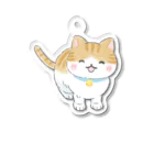 ねこたつ Official Shopのこたつ（シロキジ）キーホルダー アクリルキーホルダー