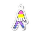 kashiwamochi-NBiの歩く　Bigender Acrylic Key Chain