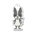 ぼすとんずのボストンテリア　マフラー Acrylic Key Chain