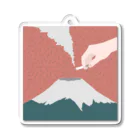 もちもちのもちのSmoking On Mt.Fuji Acrylic Key Chain