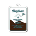 STAYSOME COFFEEのSTAYSOMEロゴアクリルキーホルダー(コーヒー) Acrylic Key Chain