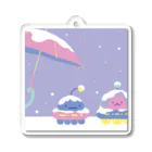 ことだま日記 グッズショップのMUFO『S.O.S.』の絵 Acrylic Key Chain