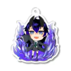 㖡愁 アキラ👹😈👮@live2d勉強中の夜愁アキラ　ミニキャラ Acrylic Key Chain