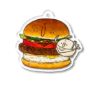 アイスのにこまるハンバーガー Acrylic Key Chain