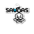 saunas.サウナーズのSaunasMan アクリルキーホルダー