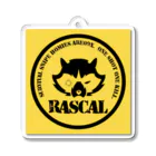 RASCALのラスカルくんキーホルダー(黄) Acrylic Key Chain