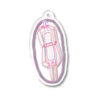 mnkbyshのハイウエストワンピ(ドローイング0010) カラー01 Acrylic Key Chain