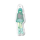 酒代の制服ギャル Acrylic Key Chain