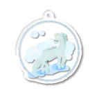 リューコ🤍龍神イラストレーターの「癒し・浄化」🕊️ユニコーン(ゆる神獣シリーズ) Acrylic Key Chain