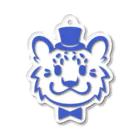 なすもどんのシルクハットなユキヒョウ Acrylic Key Chain