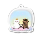 ねこほうチャンネル公式グッズのチロモモ5歳バースデイ Acrylic Key Chain