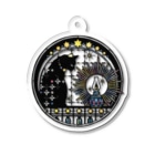 tokeisou / 切り絵の切り絵 / 黒猫とランプ Acrylic Key Chain