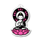 くねくね道のOK! BUDDHA Acrylic Key Chain