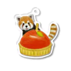 momo♡animsls Storeのレッサーパンダ (林檎のタルト) Acrylic Key Chain