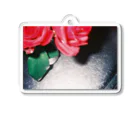 フィルムカメラ屋さんのボケた薔薇 Acrylic Key Chain